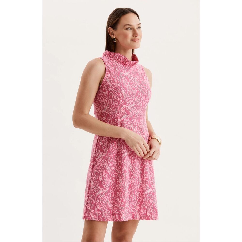 Tyler Boe Mini Dress EMILY KNIT NEW Sleeveless Pink Paisley size 6